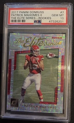 2017 Donruss #7 PATRICK MAHOMES II Elite Series Rookie (RC) 🔥 PSA 10 - Gem Mint