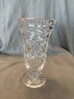 Vintage Waterford Crystal Ireland Hand Cut Glandore Footed Bud Vase 7"H