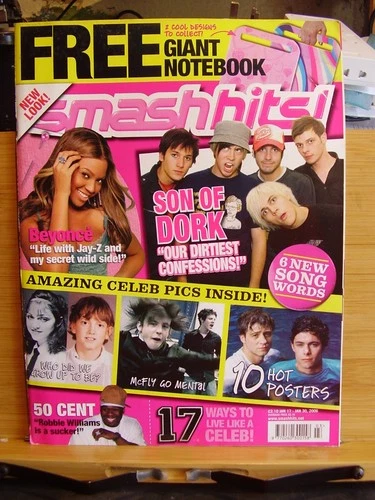 MUSIC MAGAZINE SMASH HITS JAN 2006 BEYONCE McFLY  THE OC ARCTIC MONKEYS PHARRELL