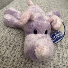 ANIMAL ALLEY BEANBAG COLLECTIBLES SIPSER PURPLE LAVENDER DOG. TAGS, EX CONDITION