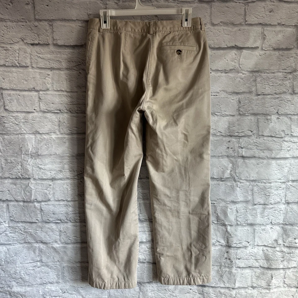 PREOWNED L.L. BEAN VINTAGE FLANNEL LINED KHAKI PANTS WOMENS 6 PETITE ADJUSTABLE - Image 3 of 4