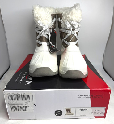 Storm By Cougar Boots Womens Size 11 White Fresno-Q Waterproof Winter Snow