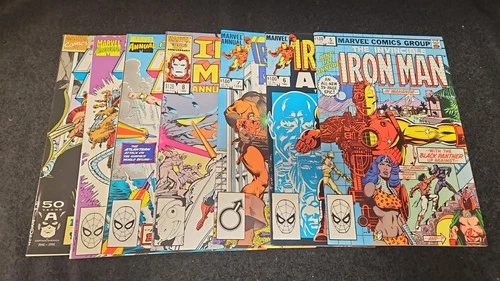 1982 MARVEL COMICS IRON MAN ANNUAL LOT 7 (#5-12) HIGH GRADE VINTAGE SPIDER-MAN