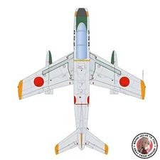 NEW PLATZ 1/72 JASDF T-1A '60 Natural Metal Livery Plastic Model AC-68 Molded