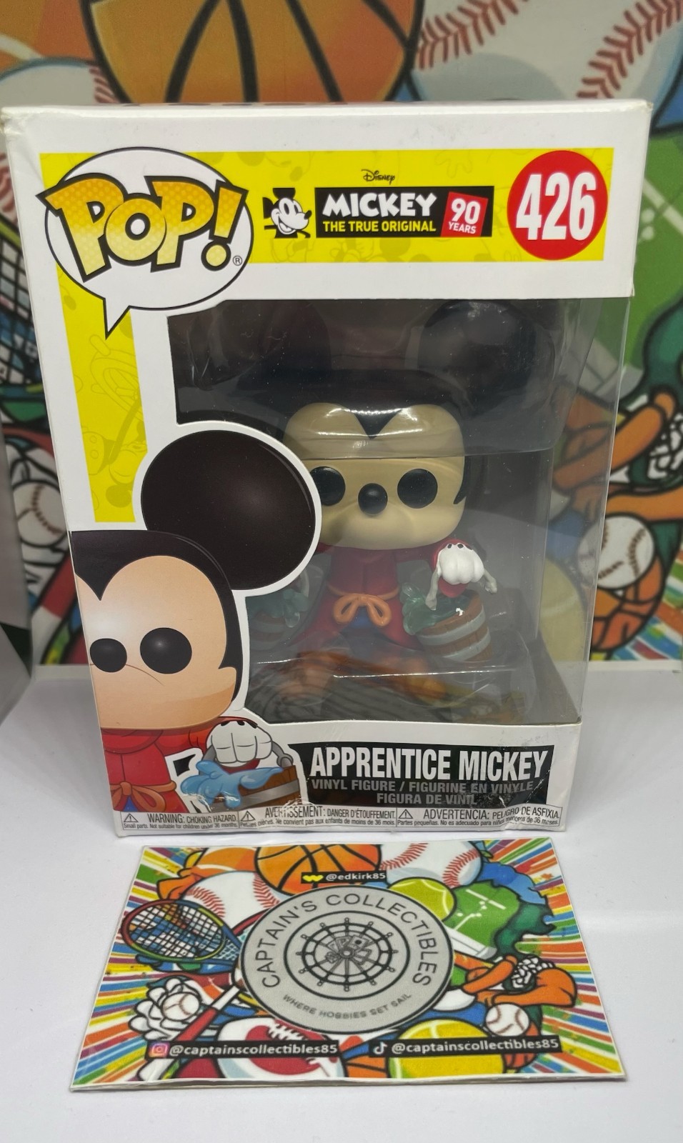 En Oferta Funko Pop! Mickey Mouse 90 Aniversario - Aprendiz Mickey #426 - Dañado