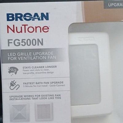 Broan-NuTone FG500N LED Grille Upgrade White for Ventilation Fan