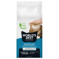 WORLD'S BEST CAT LITTER Multiple Cat Lotus Blossom Scented 28lb 2p
