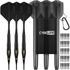 18g Soft Tip Darts with Carry case and 30 Extra PointsProfessional Plastic Da...