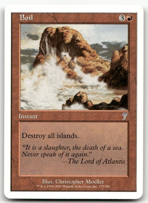 #ad Boil #177 LP 7th Edition 7ED Magic MTG $2.57