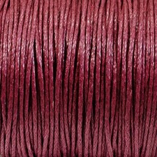 Burgundy Red 1mm Waxed Cotton Cord - 70 Meters - Macrame - Beading String
