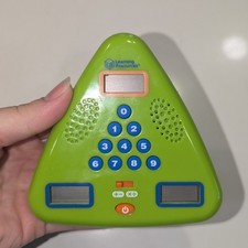 Learning Resources Minute Math Electronic Flash Cards Green Handheld Game - T