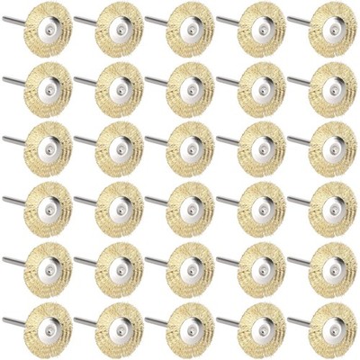 30 Stück Drahtbürsten Dremel Bürsten Draht Pinsel Set Polieren Reinigung Dreh...