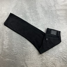 Vintage Levi's 514 Herren Cord Hose W32 L32 Schwarz Regular Straight Retro Jeans