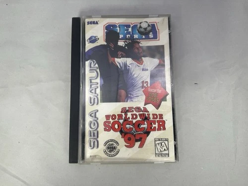 Sega Worldwide Soccer 97 (Sega Saturn) – Authentic Disc Case Manual -USA Release