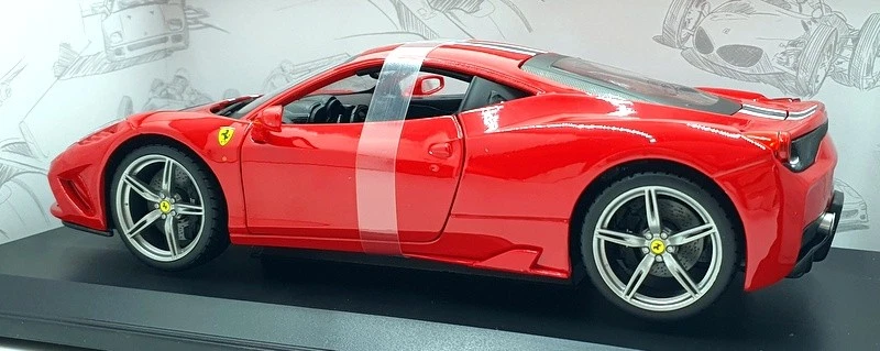 Burago 1/18 Scale 18-16002 - Ferrari 458 Speciale - Red - Image 2 of 4