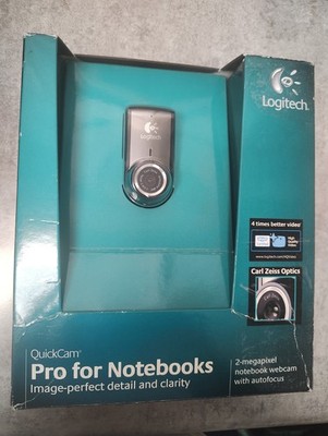 Logitech QuickCam Pro For Notebooks 2-MP Webcam Carl Zeiss Optics & AutoFocus