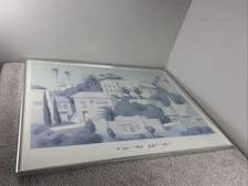 Signed William Buffett Framed Art Serigraph Print "Hollywood" Works On Paper ‘87