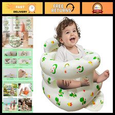Inflatable Baby Seat 3-36 Months, Portable Floor Chair with Back Support Pump,