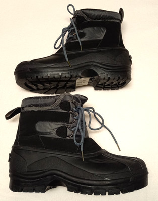 Damen Herren Winterstiefel Unisex Schwarz Grau Gr. 41