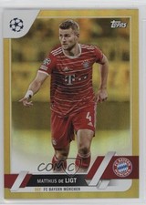 2022-23 Topps UEFA Club Competitions Gold Foil 18/50 Matthijs de Ligt #161 13m8