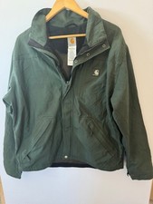 Carhartt Men's Green  Jacket Size Medium Full Zip Up and Press Stud