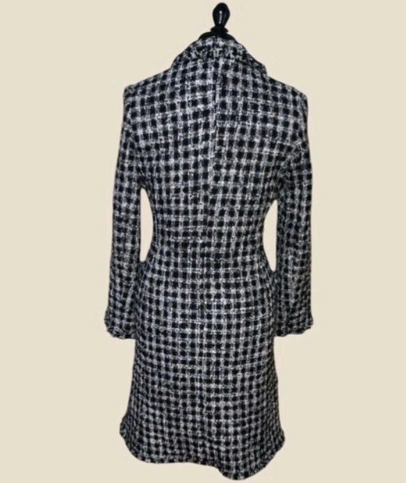 Abrigo de lana para mujer Marvin Richards Hounds diente talla pequeña Foto 3 de 4