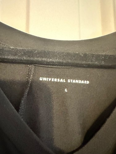 Universal Standard Black Belted Midi Dress L (22/24) - Picture 2 of 4