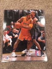 Rick Fox Signed Los Angeles Lakers 8x10 Photo PSA