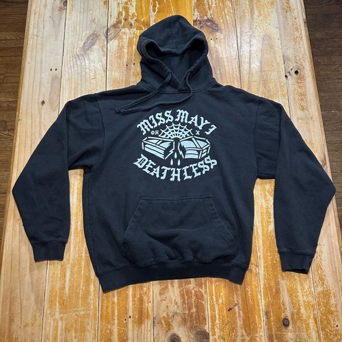 Miss May I Hoodie Mens Medium Black Band Concert Deathless Sweatshirt Metalcore