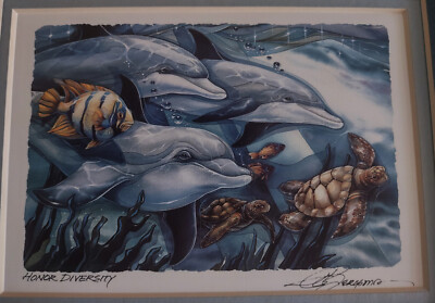 Jody Bergsma SIGNED Double Matted 4 X6  Art Card Print ''Honor Diversity''