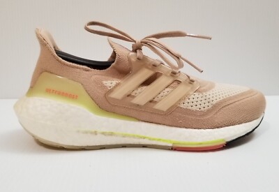 Adidas Ultraboost 21 Running Shoes Ash Pearl Halo Ivory Women's Size  FY0399