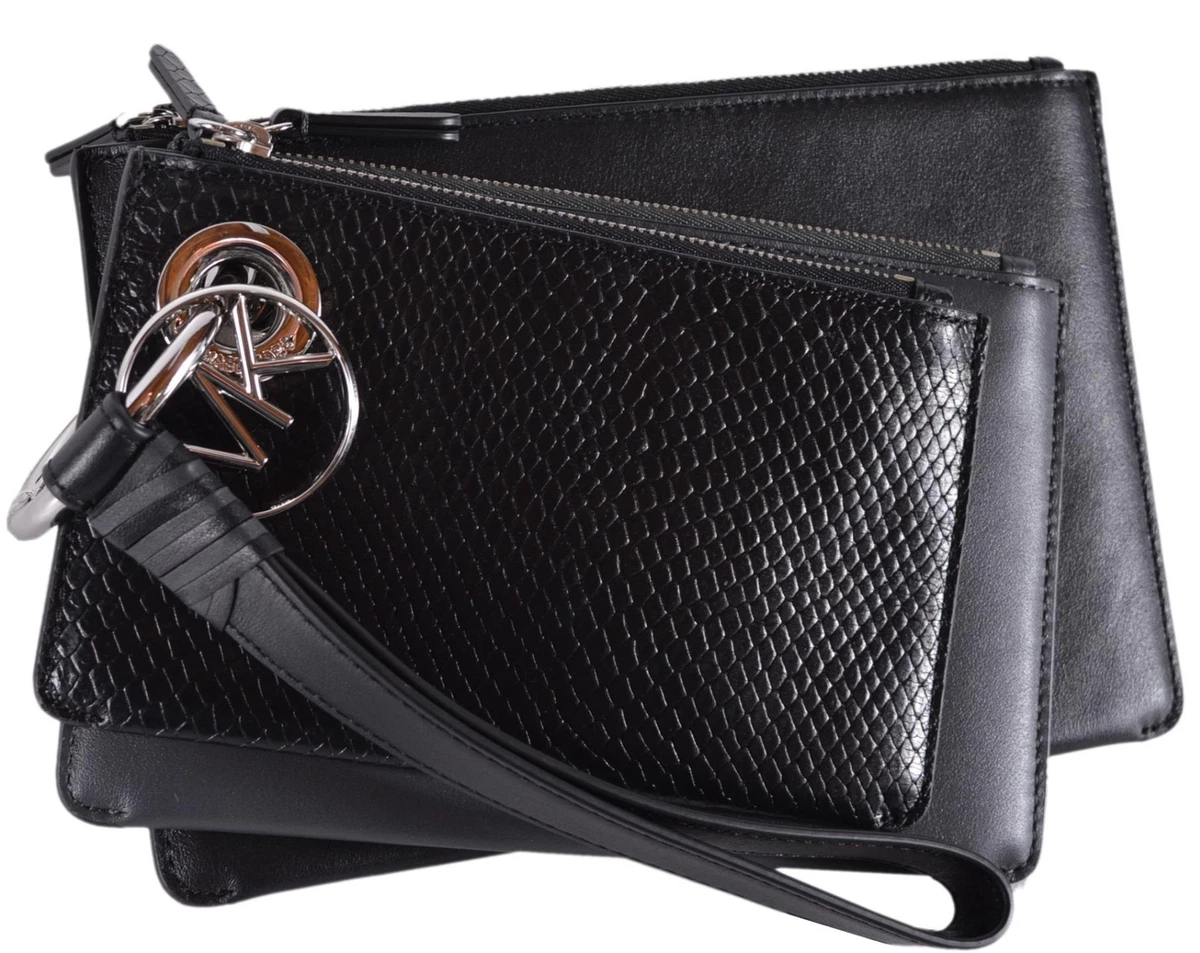 Michael kors tri color leather pouch trio top