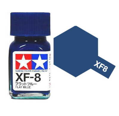 TAMIYA ENAMEL PAINT 80308 XF-8 FLAT BLUE 10ml