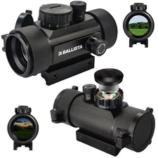 BALLISTA 1x 30mm Tactical Reflex Green Red Dot Sight Optic 22mm/11mm Rail Mount