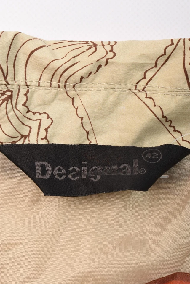 Gabardina larga multicolor Desigual para dama talla L Foto 3 de 4