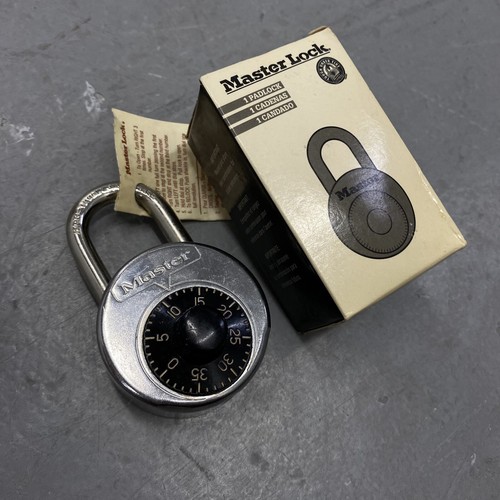 Master Lock Model No 2010 Combination Padlock In Box with Combo Old Stock - 第 1/6 張圖片