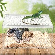 Magnetic Acrylic Large Enclosure 2.5 Gallon 12 X 8 X 6 Inch Reptile Breeding Box