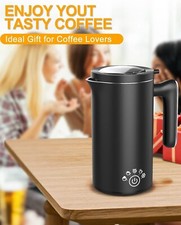 Montalatte Elettrico, 5 in 1 Cappuccinatore Elettrico con 500ML, 600W