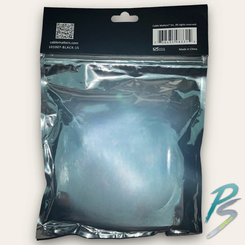 Cable Matters Mini DisplayPort to DisplayPort Cable - 15 Feet, Black - Image 3 of 4