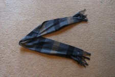 Cashme Men  s Black  Navy Striped Fringe Scarf Shawl - 56 inch Made in Italy