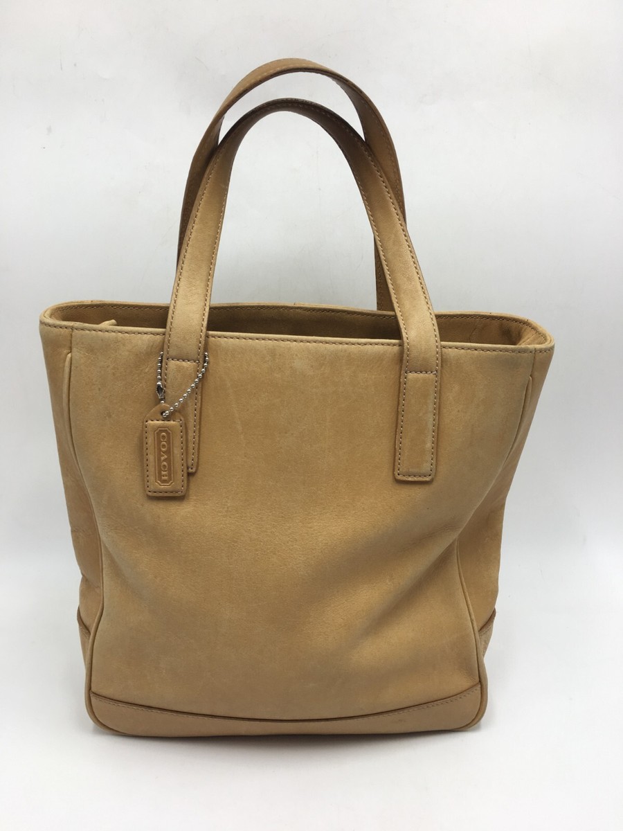 Coach Purse Vintage Hamptons Tan Leather Handbag Tote (L1S