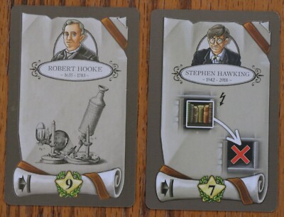 Newton Board Game Robert Hooke & Stephen Hawking Promo Card Pack Mini Expansion
