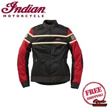 Genuine Indian Motorcycle Women's Arlington Mesh Jacket Black Free Shipping