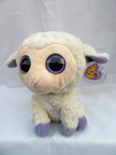 TY BEANIE BOOS - CLOVER - LAMB - 369188 - LARGE SIZE  MAUVE TAG - MINT CONDITION