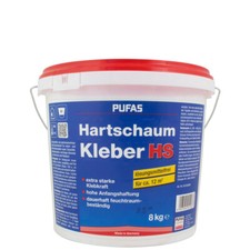 Pufas Hartschaum-Kleber HS 8kg, Dispersionskleber, Dämmstoffkleber für innen