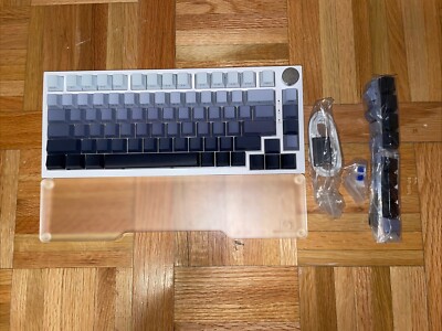 Custom Wired 75% Mechanical Keyboard + Wrist Rest