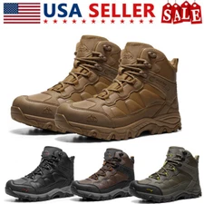 NORTIV 8 Men's Waterproof Hiking Boots Outdoor Mid Trekking Lightweight Shoes