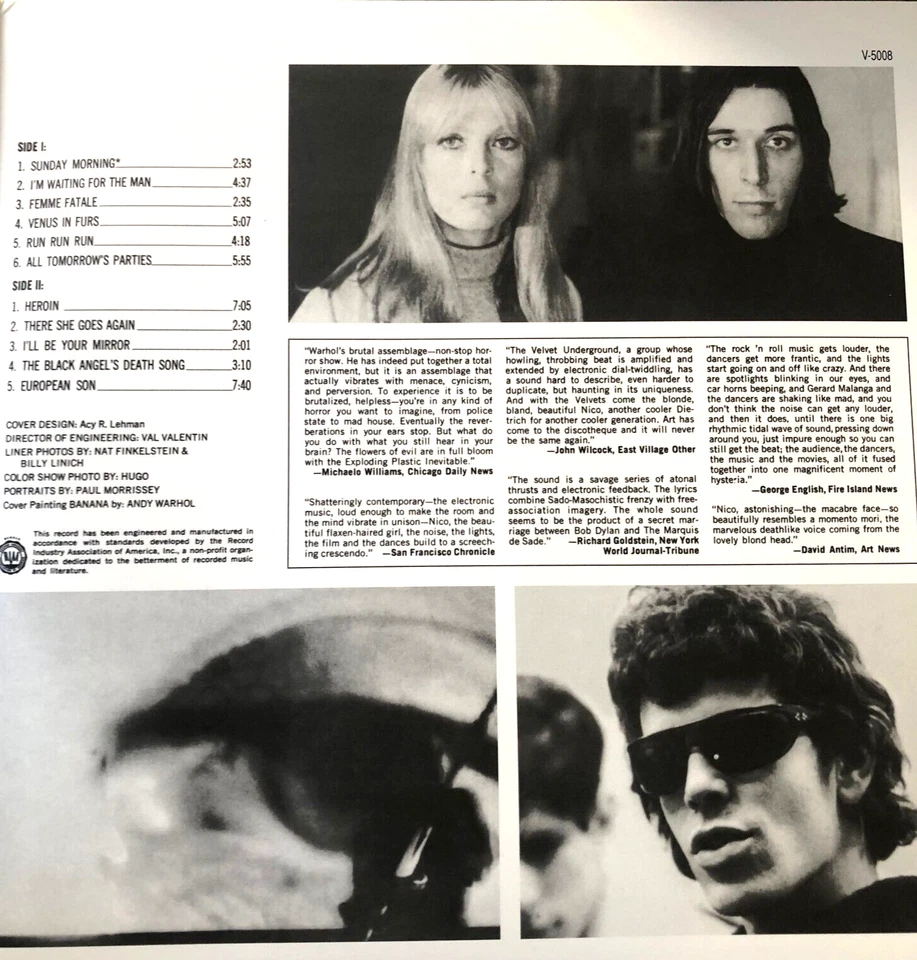 VELVET UNDERGROUND & NICO LP (Gatefold) MINT / andy warhol - Photo 3/4