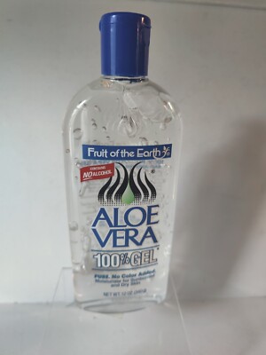 Fruit Of The Earth Aloe Vera 100 % Gel 12 oz for Sunburn, Insect Bites, Dry Skin