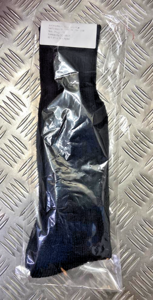 SAOLA Black Commando Sock British Army Spec Service Combat Socks With Cushion Sole